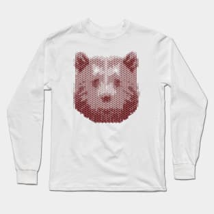 Kumiko Bear Animal Portrait Long Sleeve T-Shirt